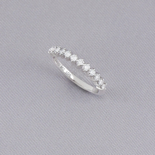 Anillo Churumbela ¦ Oro Blanco · Chica
