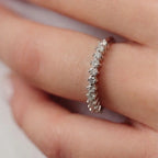 Anillo Churumbela ¦ Oro Blanco · Chica