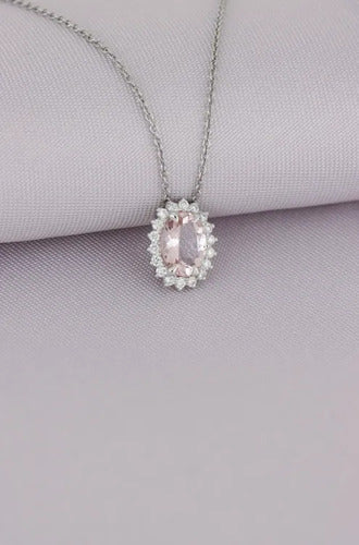 [ML-73926] Elaine Dije Biselado Oval Morganita (Oval) OB 14K