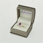 [ML-23733] Elaine Anillo Biselado Amatista Oval 1.56 cts Amatista (Oval) OR 14K