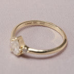 [EN-AN-GC-DL-OA-01] Elaine Anillo Goccia 0.38 cts OA 14K