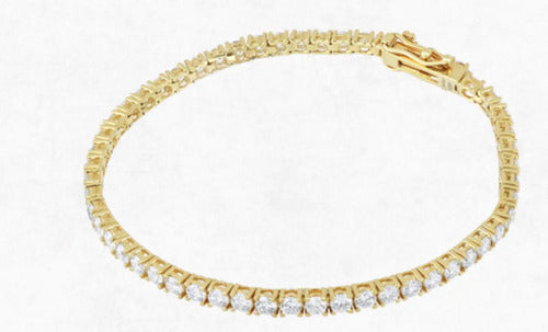 Pulsera Tennis Elaine ¦ Oro 14k · Standard