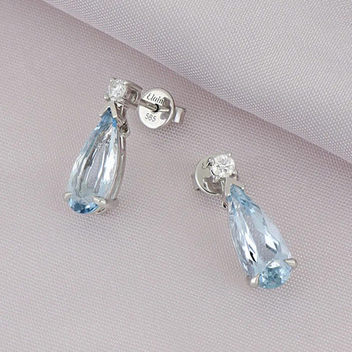 [ML-95754] Elaine Broqueles Aguamarina Oval Biselados Aguamarina (Oval) OB 14K