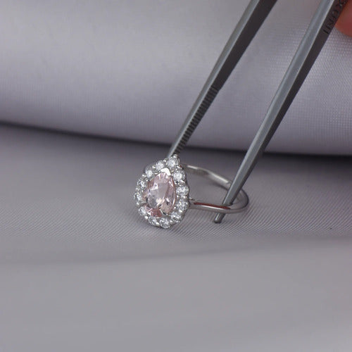[ML-56861] Elaine Anillo Biselado Morganita Oval 1.15 cts Morganita (Oval) OB 14K