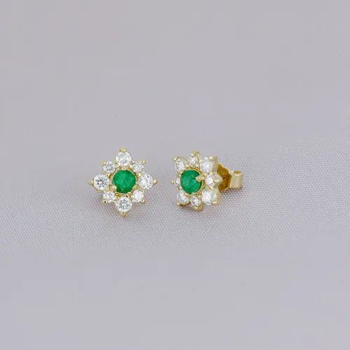[EN-BR-IR-ES-OA-01] Elaine Broqueles Iris con Esmeralda 1.22 cts Esmeralda OA 14K