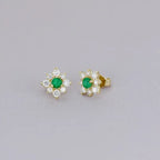 [EN-BR-IR-ES-OA-01] Elaine Broqueles Iris con Esmeralda 1.22 cts Esmeralda OA 14K