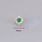 [EN-BR-IR-ES-OA-01] Elaine Broqueles Iris con Esmeralda 1.22 cts Esmeralda OA 14K