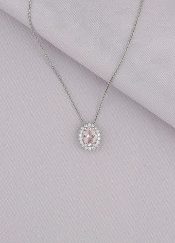 [ML-73926] Elaine Dije Biselado Oval Morganita (Oval) OB 14K