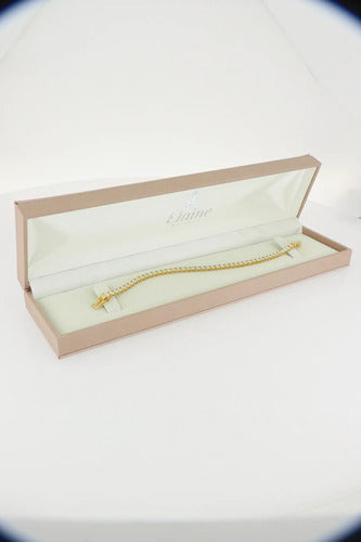 Pulsera Tennis Elaine ¦ Oro 14k · Standard