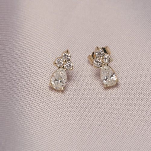 [EN-BR-GC-DL-OA-01] Elaine Broqueles Goccia 1.04 cts OA 14K