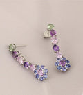 [ML-75274] Elaine Dije Colgantes Largos 6.62 cts Zafiro OB 14K