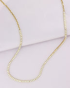 [ID 5012 OT 4764] Elaine Collar Tennis Necklace 6.34 cts OB 14K