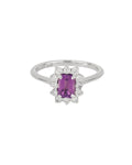 [ID 5830 OT 5719] Elaine Anillo Amatista Amatista OB 14K