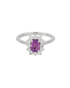 [ID 5830 OT 5719] Elaine Anillo Amatista Amatista OB 14K