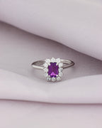 [ID 5830 OT 5719] Elaine Anillo Amatista Amatista OB 14K