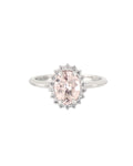 [ID 6297 OT 5764] Elaine Anillo Morganita Oval Morganita (Oval) OB 14K