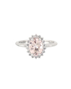[ID 6297 OT 5764] Elaine Anillo Morganita Oval Morganita (Oval) OB 14K