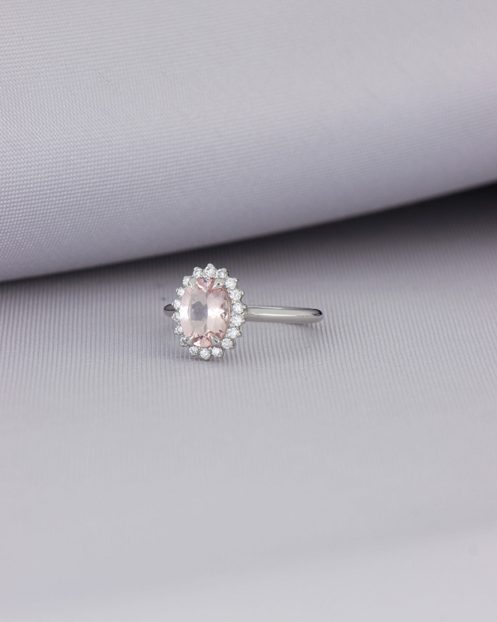 [ID 6297 OT 5764] Elaine Anillo Morganita Oval Morganita (Oval) OB 14K