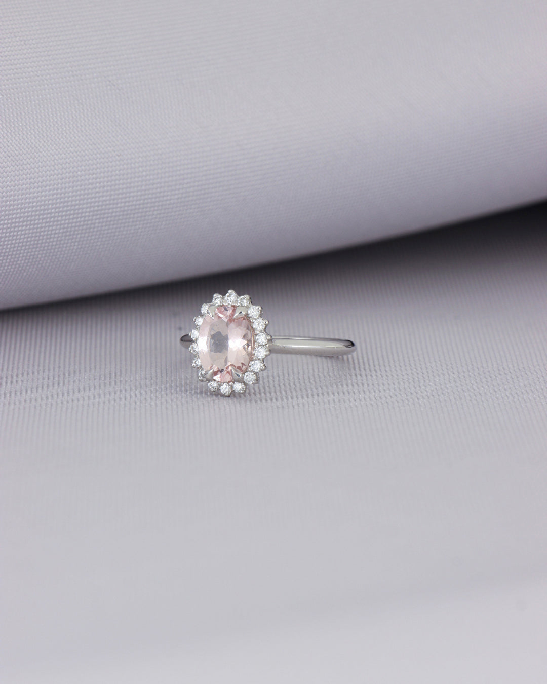 [ID 6297 OT 5764] Elaine Anillo Morganita Oval Morganita (Oval) OB 14K