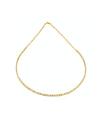 [ID 5012 OT 4764] Elaine Collar Tennis Necklace 6.34 cts OB 14K