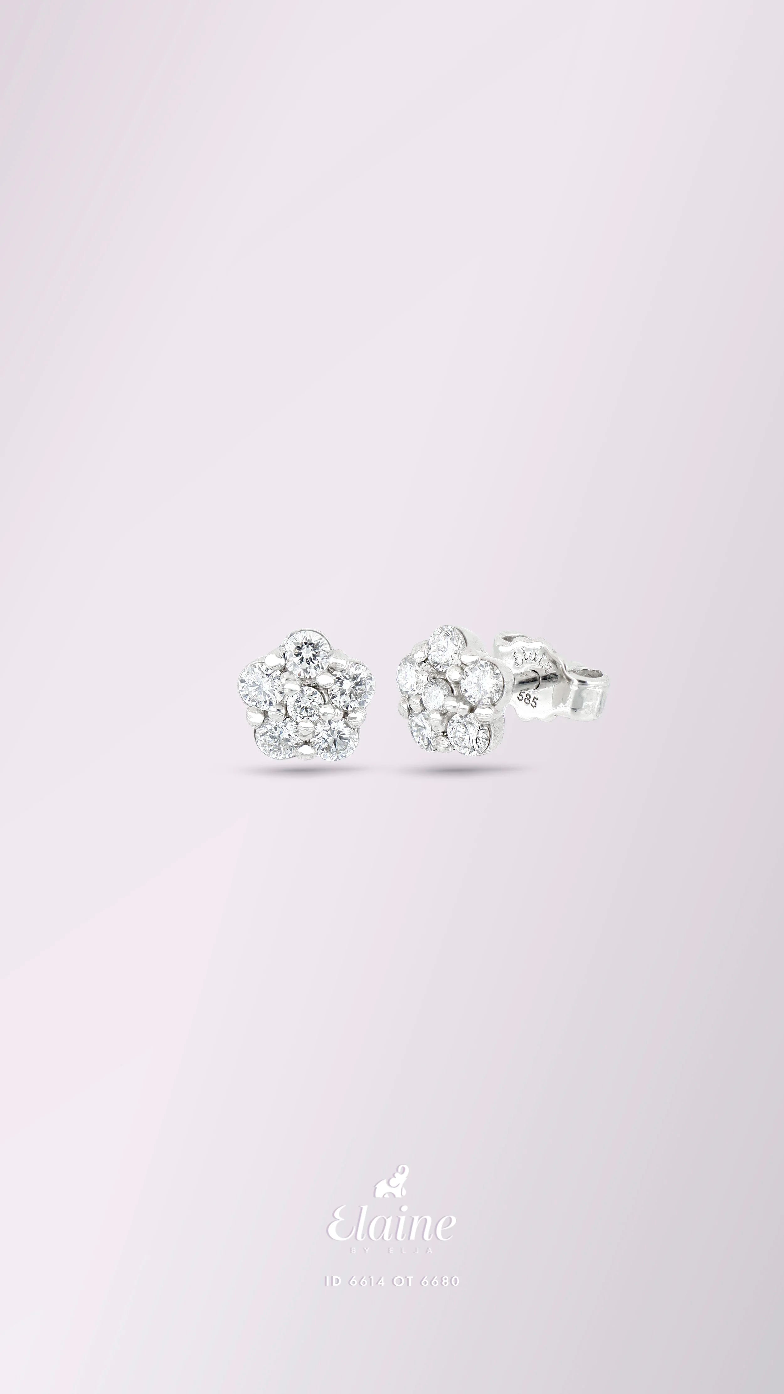 [EN-BR-FL-DL-OB-02] Elaine Broqueles Flor Mar 0.55 cts OB 14K