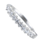 Churumbela Elaine Chica de Oro Blanco 14k con Diamantes de Laboratorio