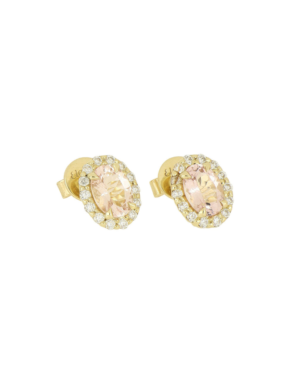 Aretes Broqueles Morganita ¦ Forma Oval