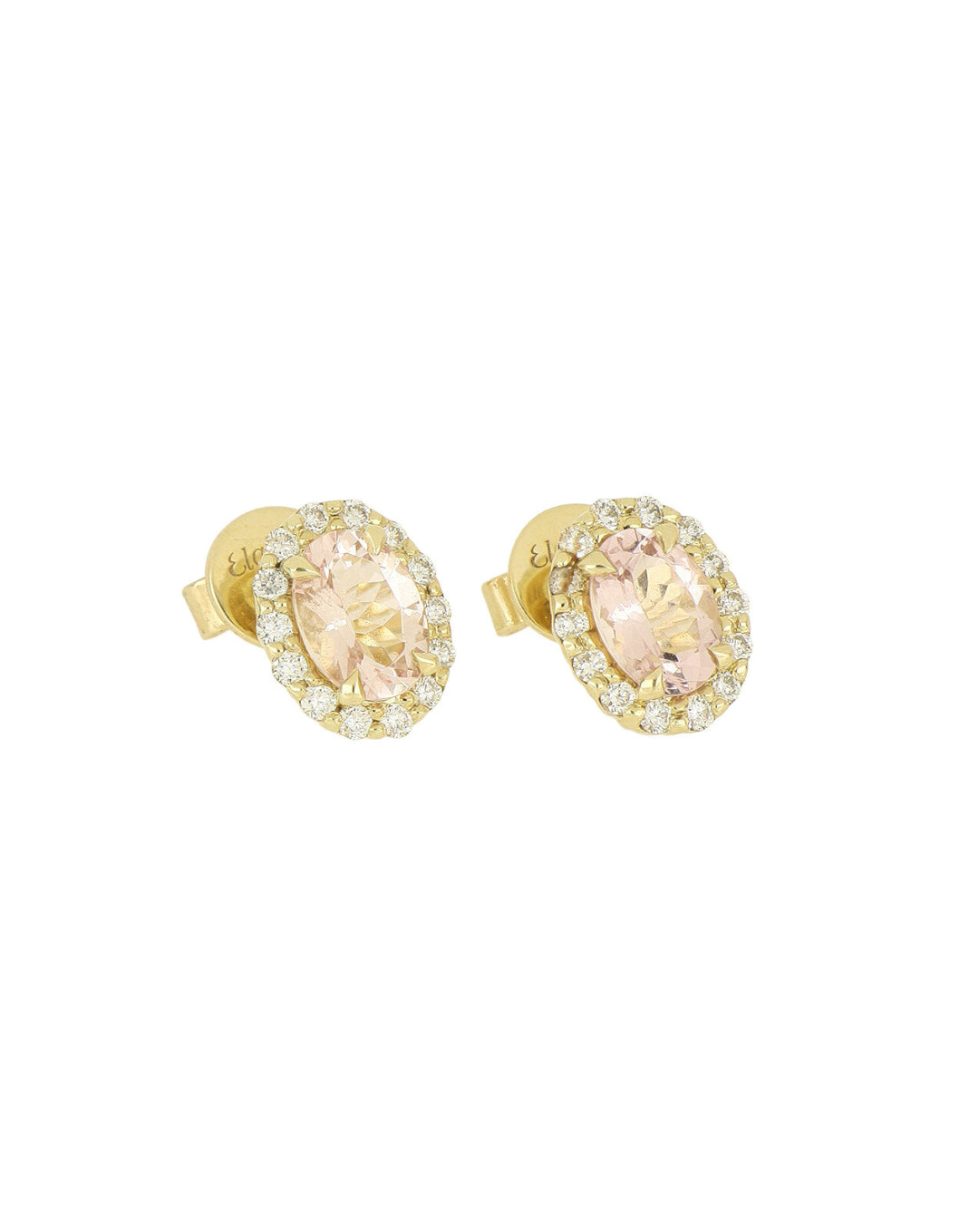 Aretes Broqueles Morganita ¦ Forma Oval