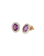 [ID 5841 OT 5691] Elaine Broqueles Amatista Oval Amatista (Oval) OR 14K