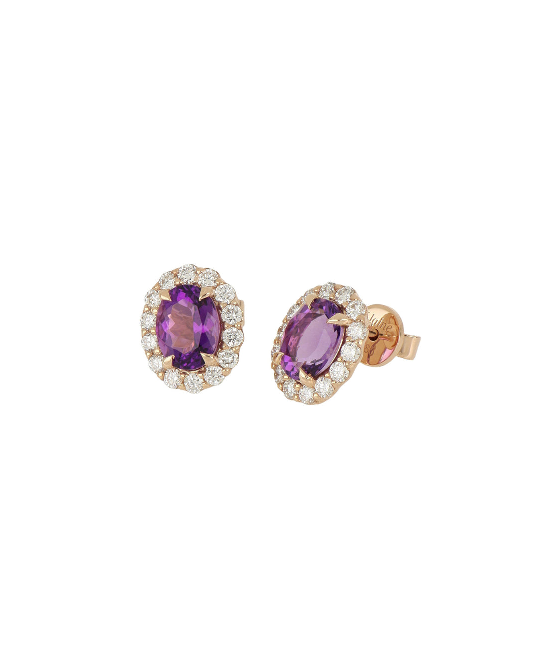 [ID 5841 OT 5691] Elaine Broqueles Amatista Oval Amatista (Oval) OR 14K