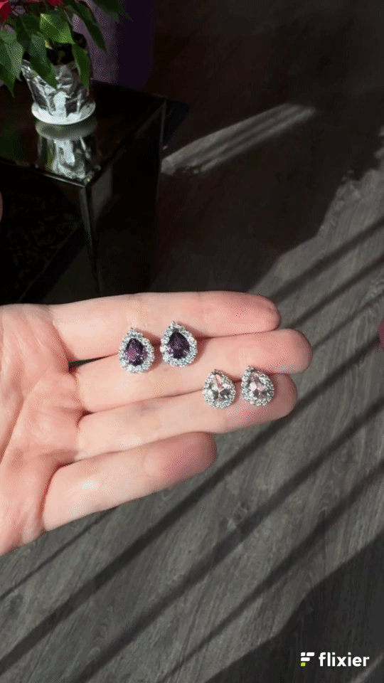 Aretes Broqueles Morganita ¦ Forma Gota