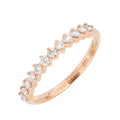 Churumbela Elaine Chica de Oro Rosa 14k con Diamantes de Laboratorio