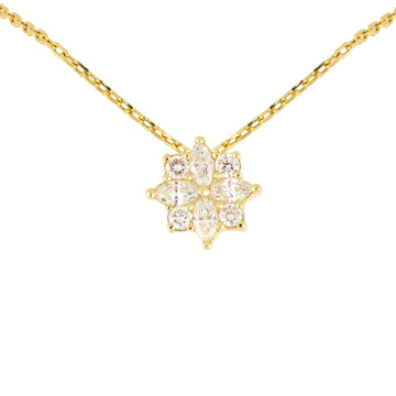 Dije Fiore de Oro Amarillo 14k con Diamantes de Laboratorio